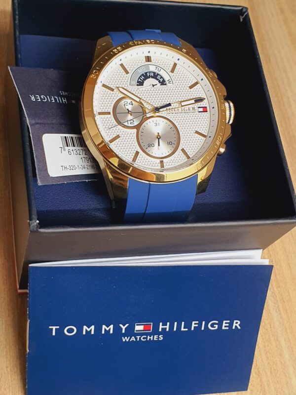 Tommy Hilfiger Men’s Quartz Analog White Dial 48mm Watch 1791353 04