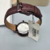 Fossil Jacqueline Burgundy Leather Strap Burgundy Dial Quartz Watch For Ladies - Fossil ES4099 04