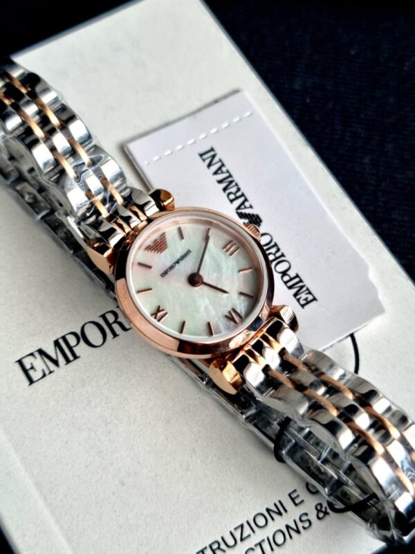 Emporio Armani Women’s Quartz Stainless Steel Mother of pearl Dial 22mm Watch AR1689 03