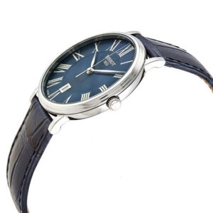 TISSOT Men’s Quartz Swiss Made Leather Strap Blue Dial 40mm Watch T122.410.16.043.00 02