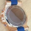 Michael Kors Men’s Chronograph Silicone Strap Blue Dial 49mm Watch MK8295 05