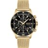 Hugo Boss Men’s Quartz Gold Stainless Steel Black Dial 46mm Watch 1513906 01