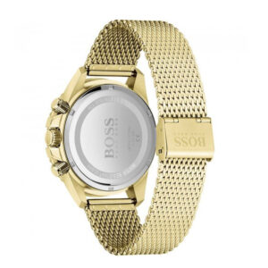 Hugo Boss Men’s Quartz Gold Stainless Steel Black Dial 46mm Watch 1513906 02