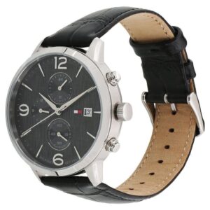 Tommy Hilfiger Men’s Quartz Leather Strap Grey Dial 42mm Watch 1710361 02