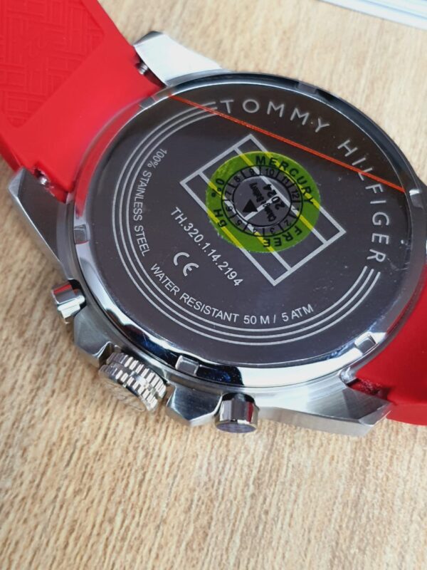 Tommy Hilfiger Men’s Quartz Silicone Strap Black Dial 46mm Watch 1791351 05